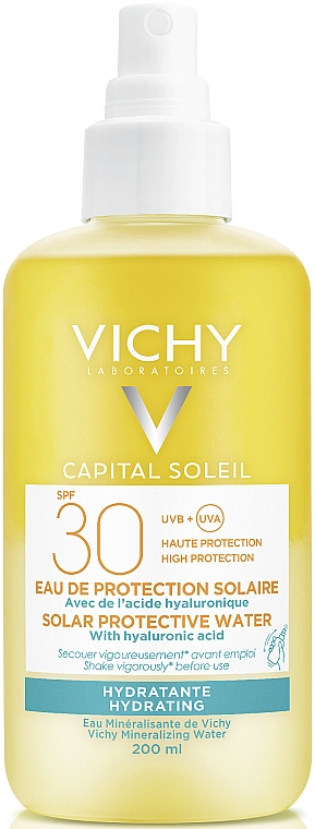 Woda nawilżająca do ciała SPF 30 - Vichy Idéal Soleil Solar Protective Hydrating Water SPF 30 — Zdjęcie N1