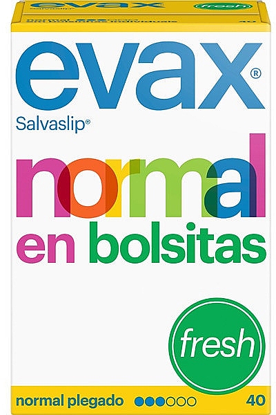 Wkładki higieniczne, 40 szt. - Evax Salvaslip Normal Fresh  — Zdjęcie N1