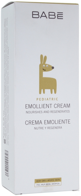 Krem zmiękczający dla dzieci do skóry suchej i atopowej - Babé Laboratorios Pediatric Emollient Cream — Zdjęcie N2