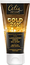 Luksusowy krem do stóp Złoto 24k i miód manuka - Celia De Luxe Gold 24K Luxurious Foot Cream — Zdjęcie N1