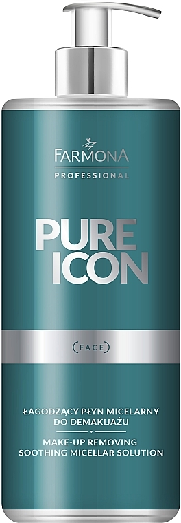 Łagodzący płyn micelarny do demakijażu - Farmona Professional Pure Icon Make-up Removing Soothing Micellar Solution  — Zdjęcie N1