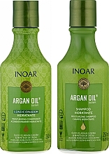 Zestaw do włosów przetłuszczających się - Inoar Argan Oil Kit (shm/250ml + conditioner/250ml) — Zdjęcie N3