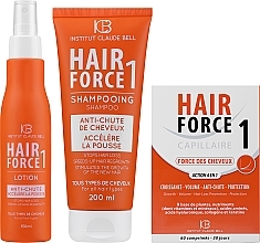 Kup Zestaw - Institut Claude Bell Hair Force One Full Set (f/sup/60pcs + h/lot/150ml + shmp/200ml)