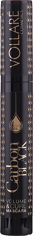Pogrubiający tusz do rzęs z olejem arganowym - Vollaré Cosmetics Carbon Black — Zdjęcie N1