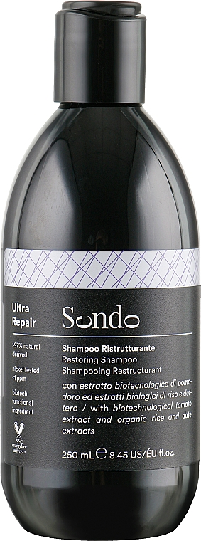 Silnie odbudowujący szampon do włosów zniszczonych - Sendo Ultra Repair Restoring Shampoo — Zdjęcie N1