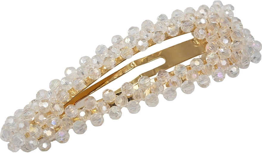 Spinka z kryształkami, biała XL - Lolita Accessories — Zdjęcie N1