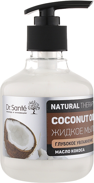 Mydło w płynie do ciała Głębokie nawilżenie - Dr Sante Natural Therapy Coconut Oil — Zdjęcie N1