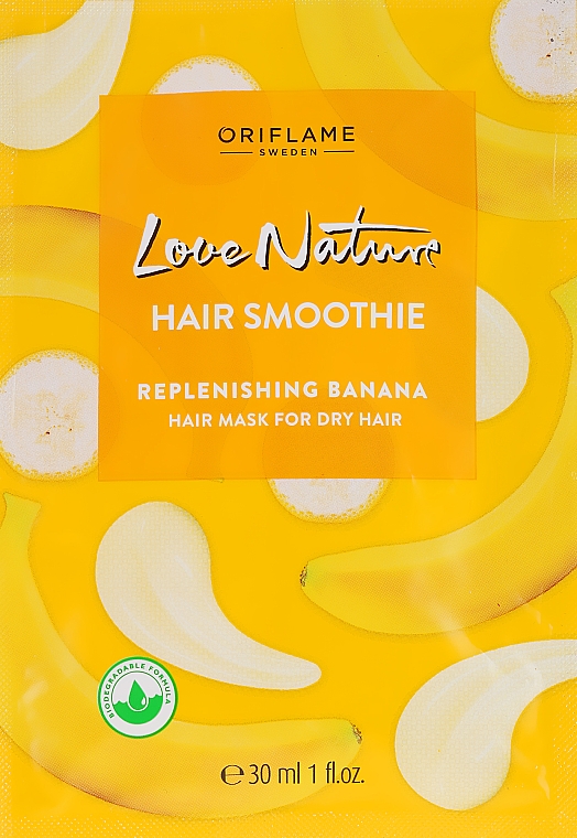 Nawilżająca maska z bananem do włosów suchych - Oriflame Love Nature Hair Smoothie — Zdjęcie N1
