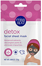 Kup Maseczka do twarzy Detoks - Miss Spa Detox Facial Sheet Mask