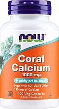 Wapń w kapsułkach, 100 szt. - Now Foods Coral Calcium — Zdjęcie N1