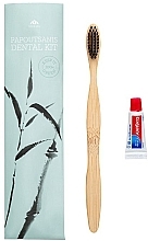 Kup Zestaw - Papoutsanis Dental Kit Bamboo (toothbrush/1pcs + tooth/paste/5ml)