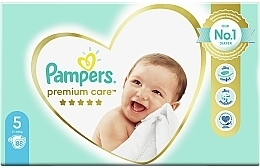 Kup PRZECENA! Pieluszki Pampers Premium Care, rozmiar 5 (junior), 11-16 kg, 88 szt. - Pampers *
