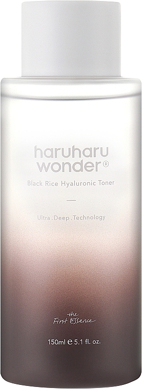 Hialuronowy tonik z ekstraktem z czarnego ryżu - Haruharu Wonder Black Rice Hyaluronic Toner — Zdjęcie N1