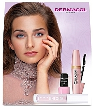 Kup Zestaw - Dermacol Collagen Set (mascara/12ml + lipgloss/4ml + n/polish/5ml)