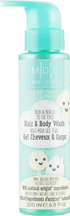 Szampon i płyn do kąpieli dla dzieci - Mades Cosmetics M|D|S Baby Care Hair & Body Wash — Zdjęcie N1