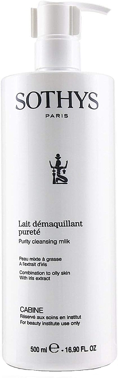 Oczyszczające mleczko do skóry tłustej i mieszanej z ekstraktem z irysa - Sothys Purity Cleansing Milk  — Zdjęcie N3