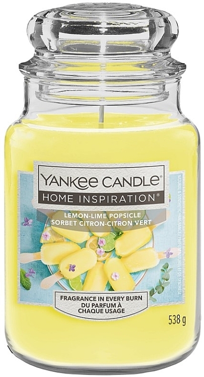 Świeca zapachowa w słoiku - Yankee Candle Home Inspiration Lemon-Lime Popsicle — Zdjęcie N2