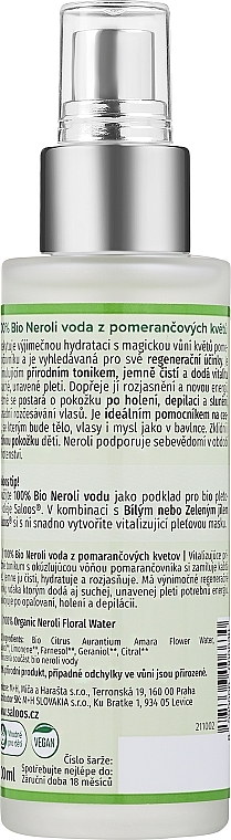 WYPRZEDAŻ Balsam do twarzy Woda kwiatowa i neroli - Saloos Face Lotion * — Zdjęcie N2