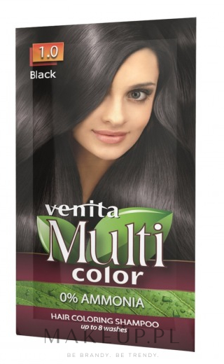 Koloryzujący szampon do włosów - Venita Multi Color — Zdjęcie 1.0 - Black