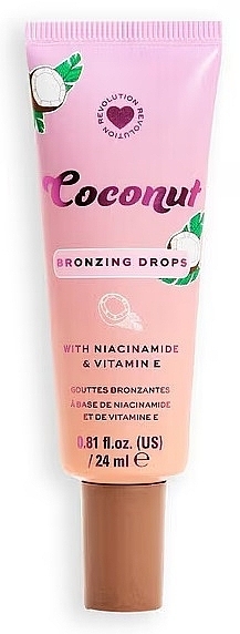 Bronzer do twarzy - I Heart Revolution Coconut Bronze Tinted Glow Drops — Zdjęcie N1