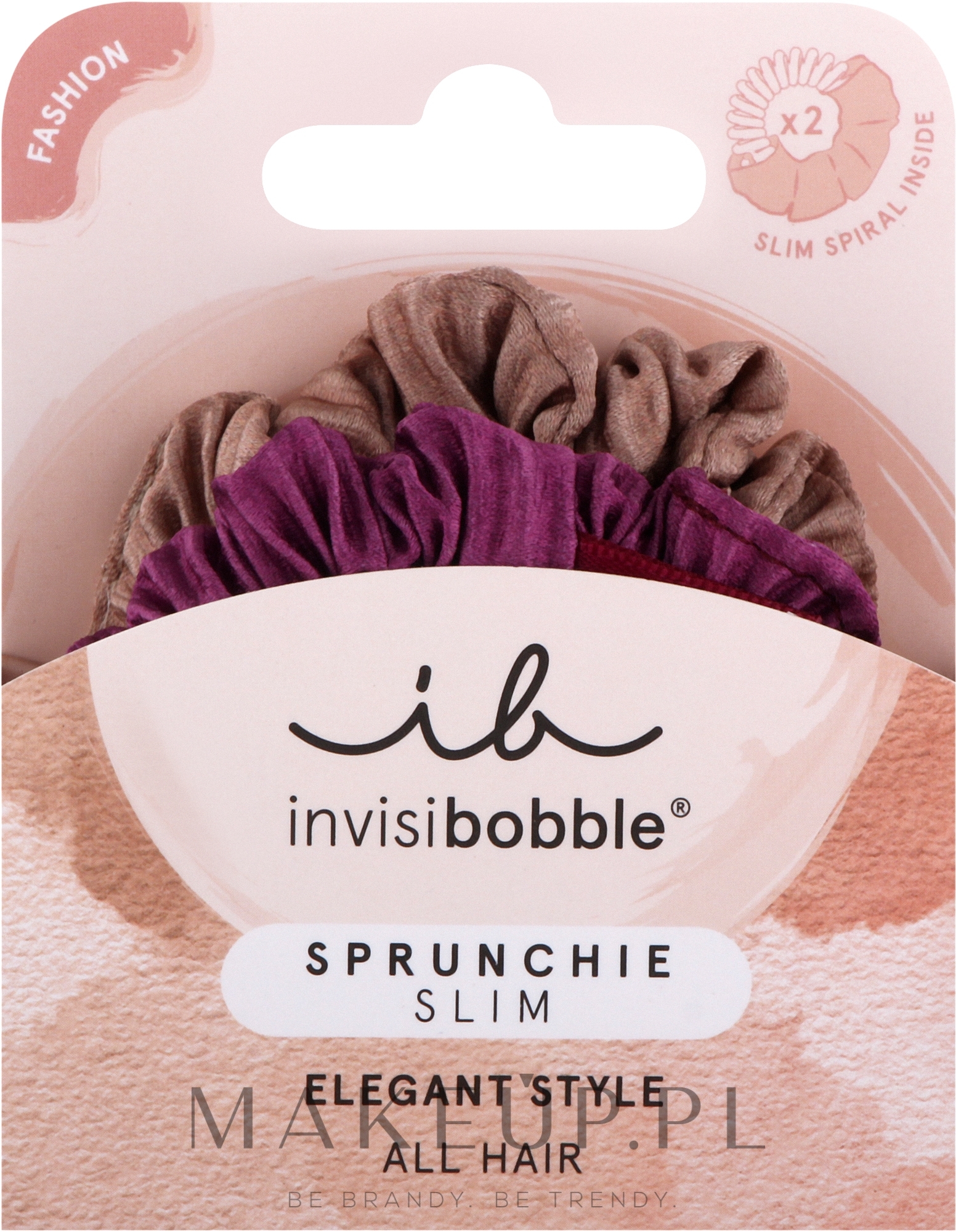 Gumka-bransoletka do włosów - Invisibobble Sprunchie Slim The Snuggle is Real — Zdjęcie 2 szt.