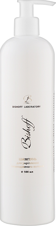 Wzmacniający szampon do włosów zniszczonych - Bishoff