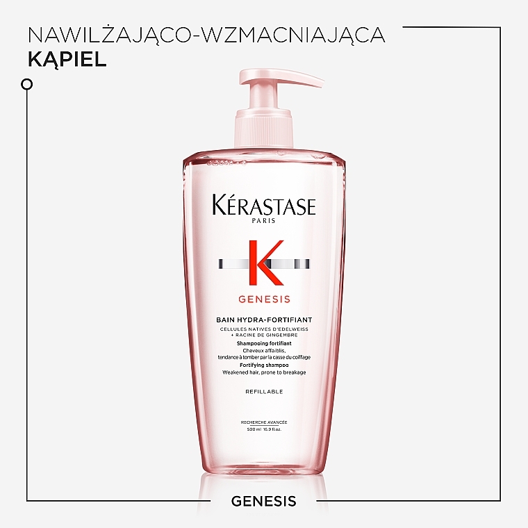 Szampon do włosów z tendencją do wypadania - Kerastase Genesis Bain Hydra-Fortifiant Shampoo — Zdjęcie N2