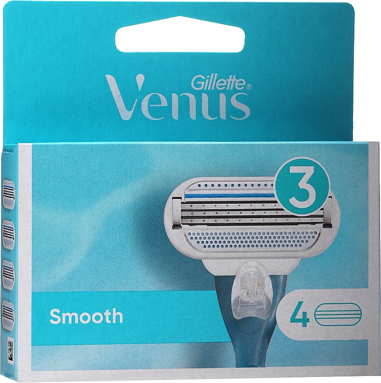 Wymienne wkłady do maszynki do golenia, 4 szt. - Gillette Venus Smooth  — Zdjęcie N2