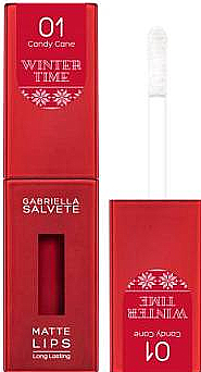 Matowa szminka do ust w płynie - Gabriella Salvete Winter Time Matte Lips Long Lasting — Zdjęcie N1