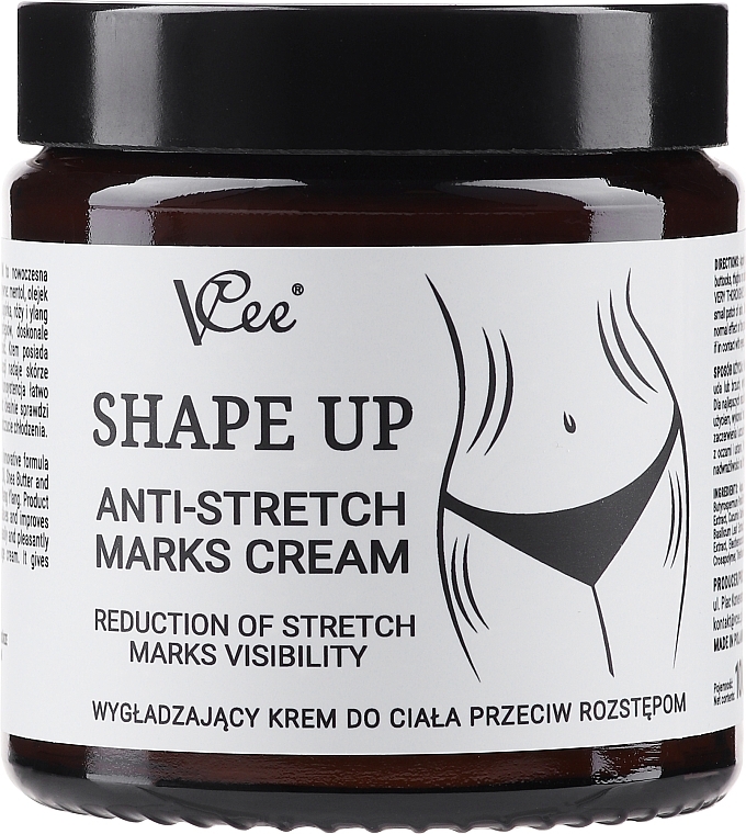 Krem na rozstępy - Vcee Shape Up Anti-stretch Marks Cream — Zdjęcie N1