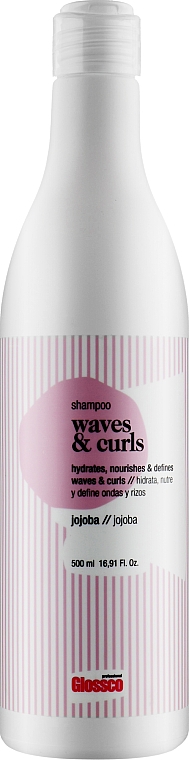 Szampon do włosów kręconych - Glossco Waves & Curls Shampoo — Zdjęcie N1