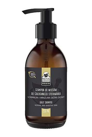 Szampon odnawiający kolor brązowych odcieni włosów - Nova Kosmetyki Daily Shampoo — Zdjęcie N1
