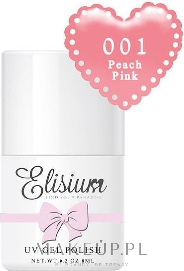 Lakier hybrydowy - Elisium UV Gel Polish — Zdjęcie 001 - Peach Pink