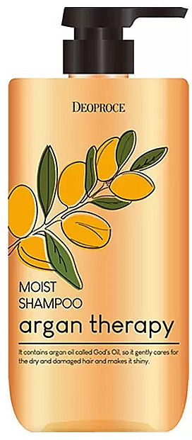 Łagodny szampon z Marokańskim olejem arganowym	 - Deoproce Argan Therapy Moist Shampoo — Zdjęcie N1