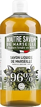 Marsylskie mydło w płynie Oliwkowe - Maitre Savon De Marseille Savon Liquide De Marseille Olive Liquid Soap — Zdjęcie N2