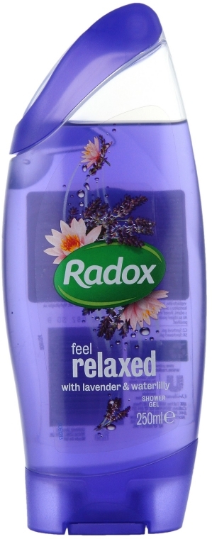 Relaksujący żel pod prysznic Lawenda i lilia wodna - Radox Feel Relaxed Shower Gel — Zdjęcie N3
