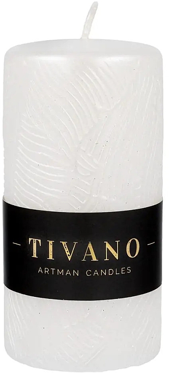 Świeca dekoracyjna, 7 x 14 cm, biała - Artman Tivano — Zdjęcie N1
