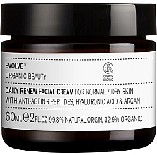 Krem do twarzy - Evolve Organic Beauty Daily Renew Facial Cream — Zdjęcie N2
