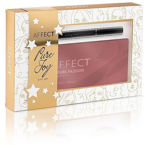 Zestaw - Affect Cosmetics Pure Joy Gift Set (eye/shadow/pallete/10x2g+mascara/12ml) — Zdjęcie N1