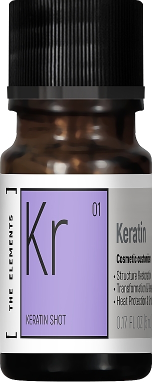 Kompleks na włosy - Pharma Group Laboratories The Elements Keratin Shot — Zdjęcie N1