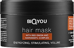Kup Maska do włosów z kompleksem Hairdensyl i ekstraktem z czerwonej cebuli - Bio2You Natural Hair Mask