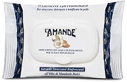 Kup Chusteczki do demakijażu z olejkiem ze słodkich migdałów - L'Amande Refreshing Cleansing Wipes