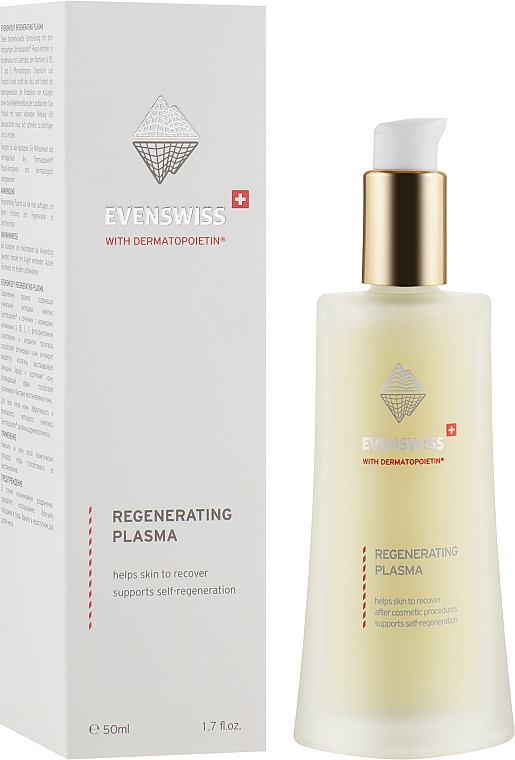 Regenerujące serum do twarzy po zabiegach kosmetycznych - Evenswiss Regenerating Plasma — Zdjęcie N2