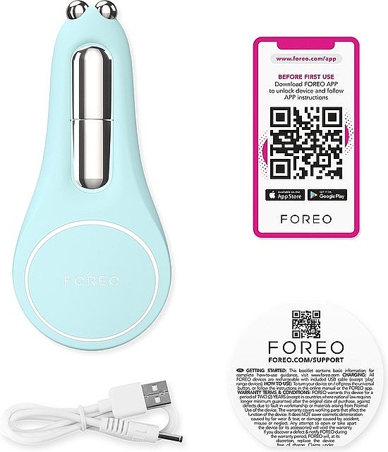 Urządzenie mikroprądowe do okolic oczu i ust - Foreo Bear 2 Eyes & Lips Arctic Blue — Zdjęcie N3