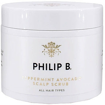 Peeling do skóry głowy z miętą i awokado - Philip B Peppermint Avocado Scalp Scrub — Zdjęcie N1