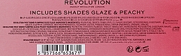 Zestaw (lipgloss 2 x 4.6 g) - Makeup Revolution Includes Shades Glaze & Peachy  — Zdjęcie N3
