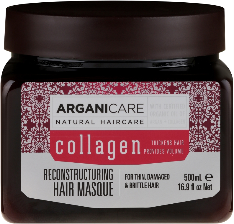 Maska do włosów z kolagenem - Arganicare Collagen Reconstructuring Hair Masque — Zdjęcie N1