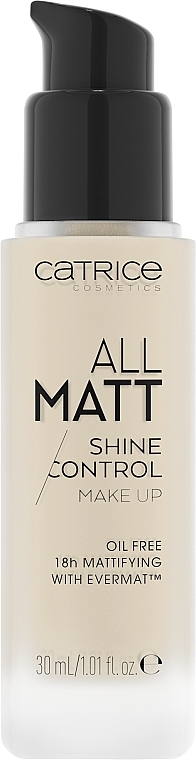 Podkład tonujący do twarzy - Catrice All Matt Shine Control Make Up — Zdjęcie N3