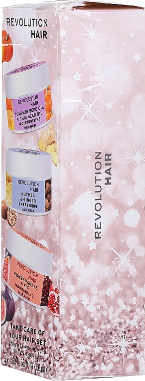 PRZECENA! Zestaw - Revolution Haircare Winter Hair Mask Gift Set (mask/3x50 ml) * — Zdjęcie N4