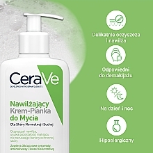 Nawilżający krem-pianka do mycia - CeraVe Hydrating Cream To Foam Cleanser For Normal To Dry Skin — Zdjęcie N3